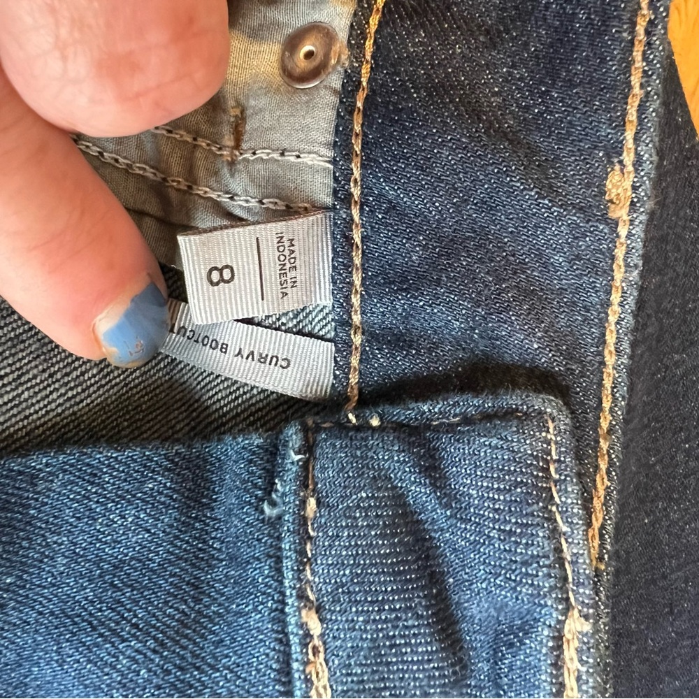 Size 8 Loft Curvy BootCit Jeans Nwot - Picture 8 of 8